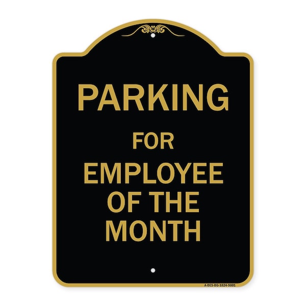 Signmission Designer Series-Parking For Employee Of The Month Sign, 24" x 18", BG-1824-9801 A-DES-BG-1824-9801 - main